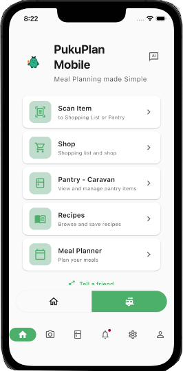 PukuPlan on phone and tablet